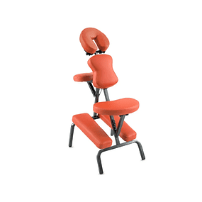 Metal Chair for Massages and Therapies (with accessories and carrying bag) - Orange