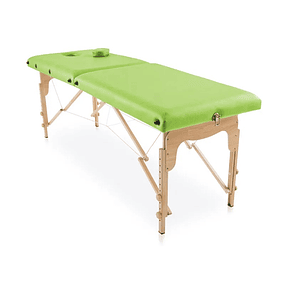 Camilla de madera portátil BASIC 180X60 cm - Verde