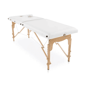 BASIC portable wooden gurney 180X60 cm - White