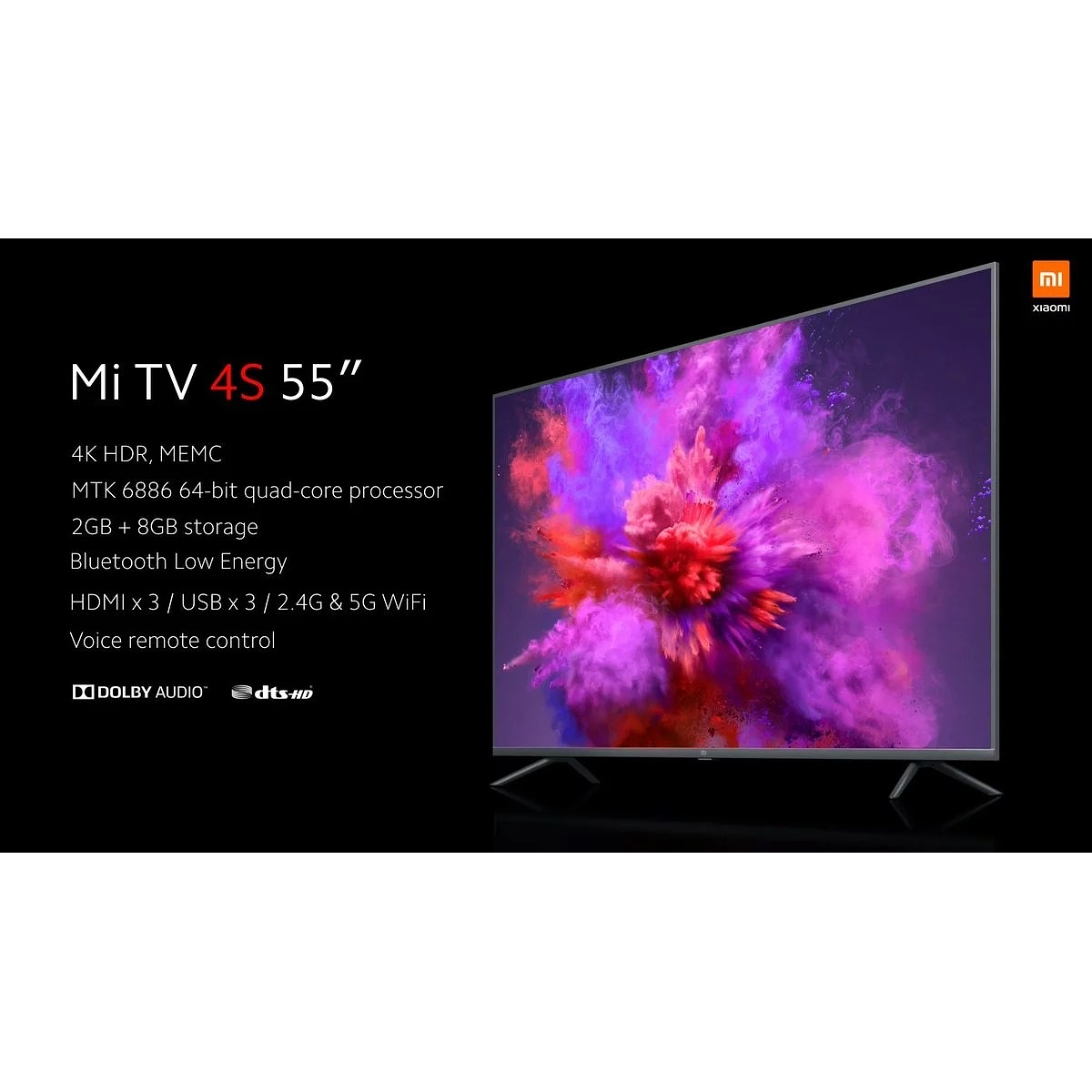 2x Xiaomi Mi LED TV 4S V53R 55 4K UltraHD Smart TV Android