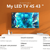 Xiaomi Mi LED TV 4S V57R 43" 4K UltraHD Smart TV SO Android (PACK)