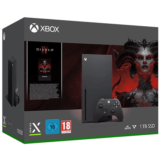 Consola Xbox Series X 1TB Negra + Juego Diablo IV