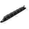 Barras de Techo Universales para Vehículos con Función Inflable y Correas de Sujeción 2 Piezas 89x12x8 cm Negro