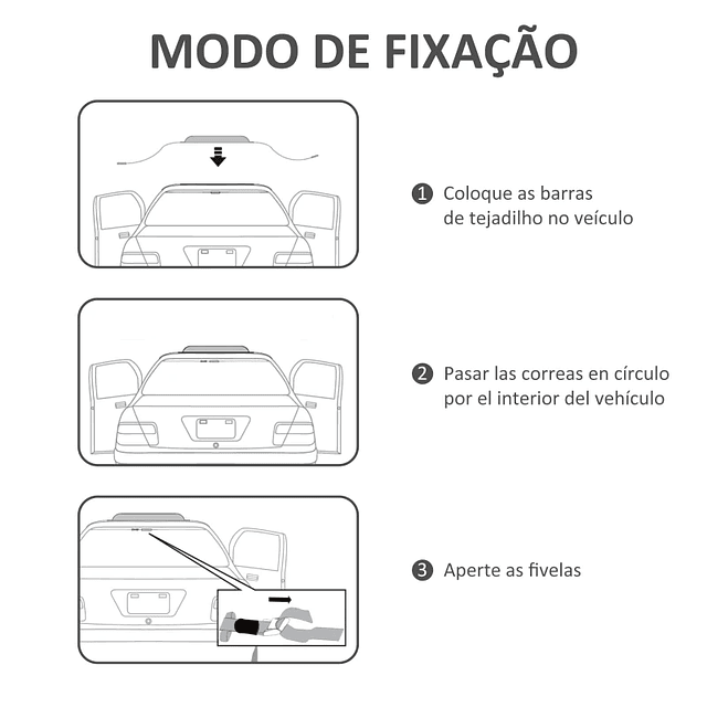 Barras de Tejadilho Universais para Veículos com Função Insuflável e Correias de Fixação 2 Peças 89x12x8 cm Preto