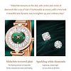 Relojes de cuarzo con incrustaciones de diamantes para mujer Reloj de pulsera