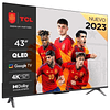 TCL 43C649 43" QLED 4K Ultra HD Smart TV WiFi Titanium