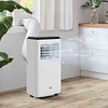 Ar Condicionado Portátil 10000 BTU 2900W Arrefecedor Ventilador Desumidificador 5 em 1 para Quarto 22m² 33x28x70,4 cm Branco