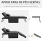 Sofá Cama Individual 3 em 1 Estofado em Linho Reclinável em 5 Posições com Apoio para os Pés e Apoio para a Cabeça 95x189x43cm Cinza - Miniatura 6