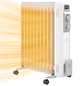 Aquecedor a Óleo Silencioso 2500W com Temperatura Ajustável 3 Ajustes de Aquecimento para 25 m² 29x49x62 cm Branco - Miniatura 1