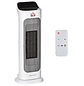 Aquecedor Cerâmico 1000W/2000W com Controle Remoto Tela LED 3 Modos de Vento Temporizador de 8H Termostato e Oscilação 42° para 25m² 17,6x13,7x50cm Branco - Miniatura 1