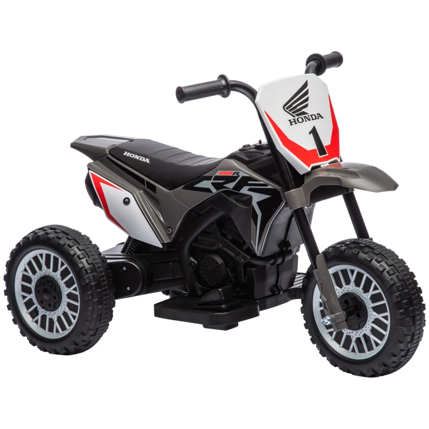 Mota Elétrica com Licença Honda CRF450RL Bateria 6V com Velocidade 3km/h Buzina e Som de Arranque 71x40,5x43,5 cm 1