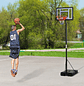 Tabela de Basquetebol Portátil Ajustável em Altura com Base Recarregável para Crianças e Adultos 86x165x302-352 cm Preto - Thumbnail 6