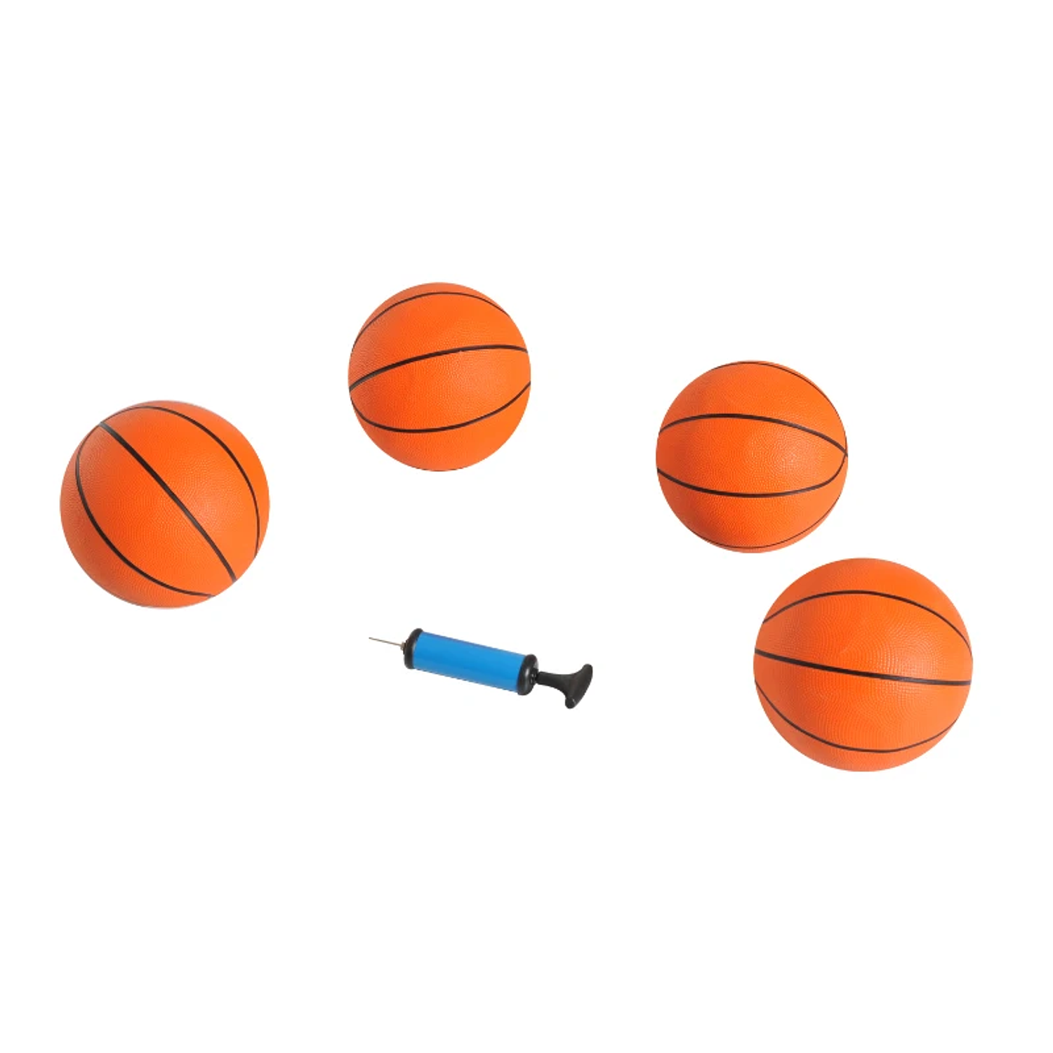 Conjunto de tabelas de Basquetebol Dobráveis e Portáteis de aço Cor Preto e Branco 205x110x205 cm 6