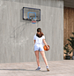 Tabela de Basquetbol de Parede Cesta de Basquetebol para Exterior 113x61x73 cm Azul e Preto - Thumbnail 2