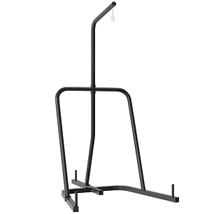 Suporte Saco de Boxe com Estrutura de Aço Carga 60 kg para Bolas de Velocidade Treino em Ginásio Casa 160x115x208 cm Preto