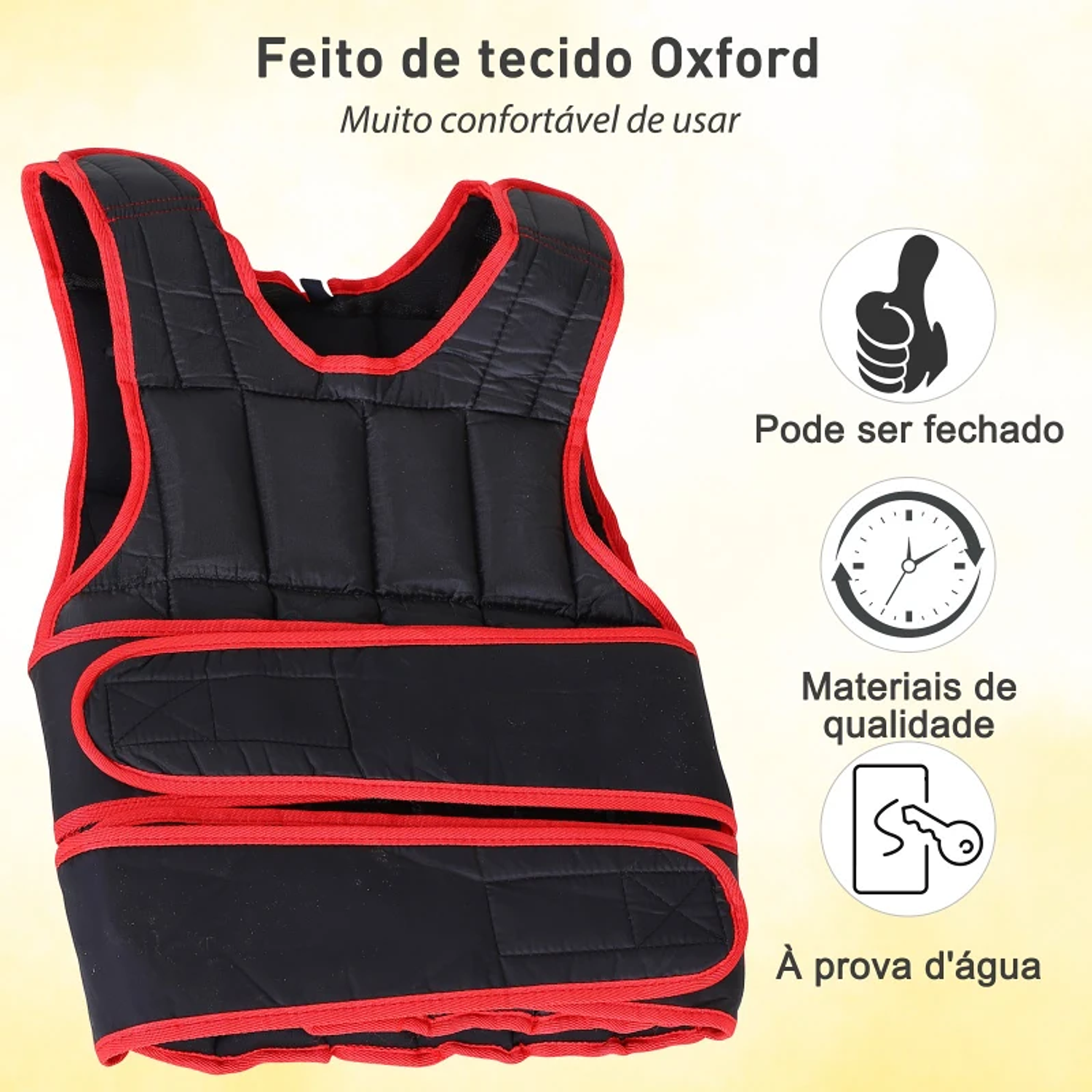 Colete de treinamento Máximo de 15 kg Velcro Cinto duplo 8