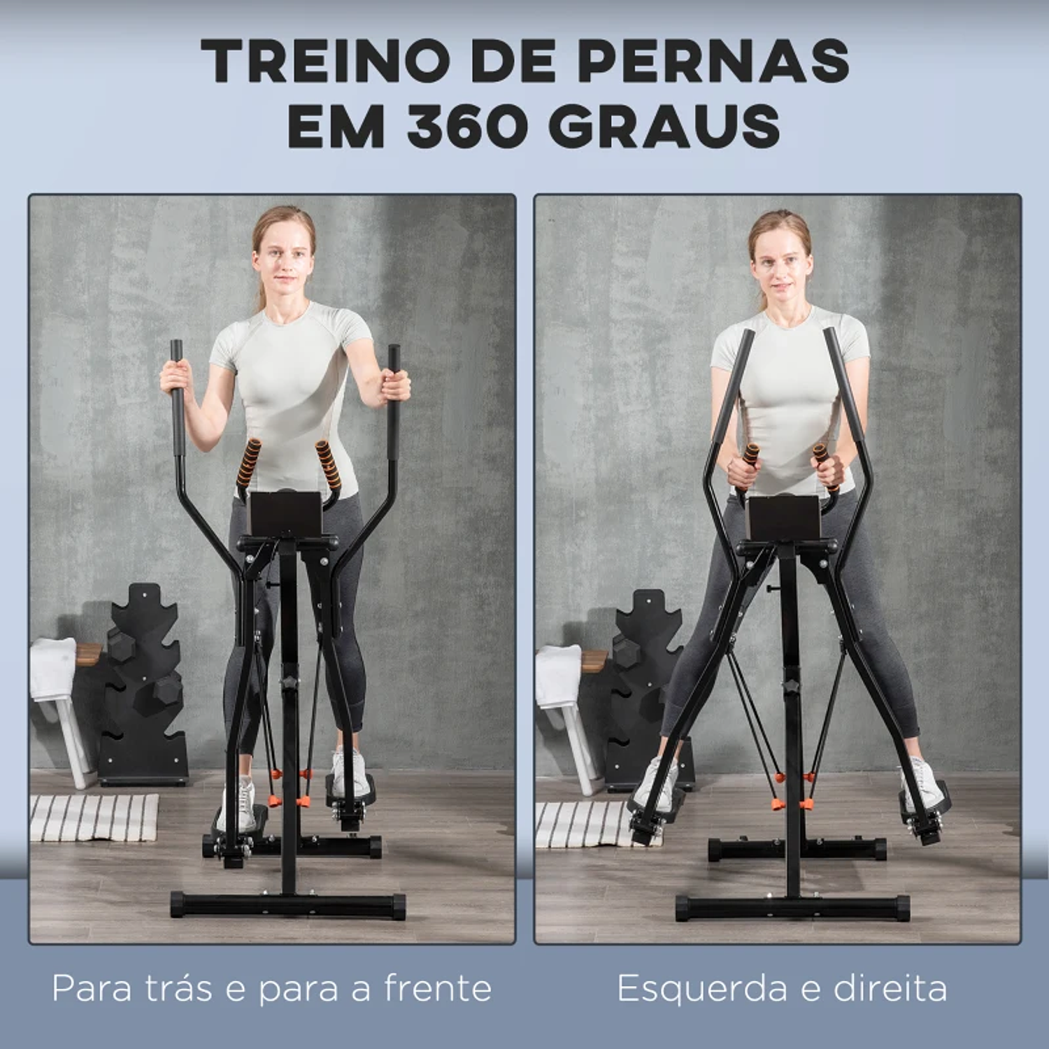 Bicicleta Elíptica com Ecrã LCD Resistência Ajustável Sensor de Frequência Cardiaca e Rodas 90x62x150 cm Preto 9