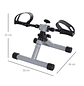 Mini bicicleta ergométrica dobrável com pedal de exercício resistência ajustável para treinamento de pernas e braços 33x34x32 cm  - Miniatura 2