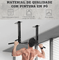 Barra de Elevação de Parede barra Pull-Up de Aço para Treino em Casa Carga Máxima 150 kg 105,5x28x49 cm - Miniatura 6