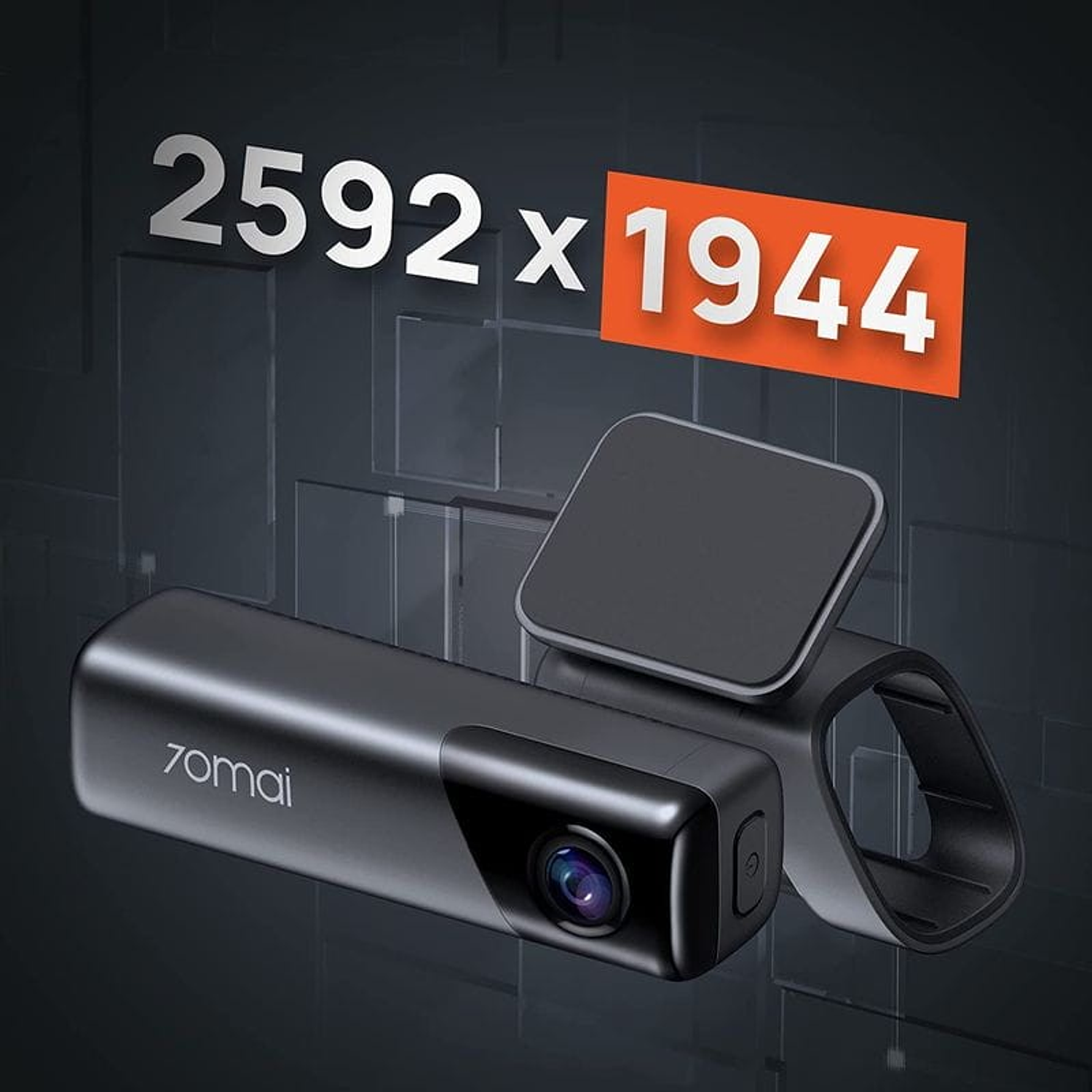 70mai Dash Cam M500 64GB Preto - Câmera de Carro 7