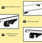 Barras de Tejadilho Universal para Carros Carris de Tejadilho com 135cm Trilho de Alumínio e Chave Carga 75kg Prata - thumbnail 6