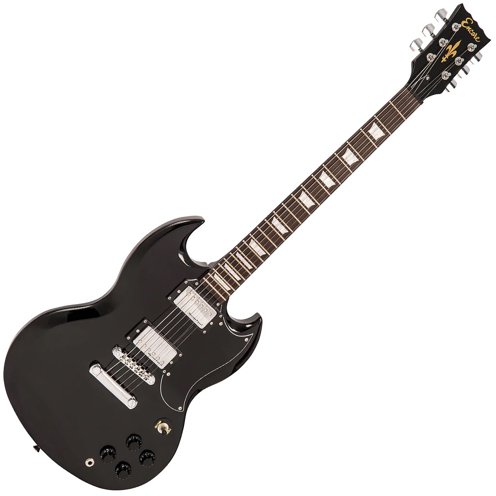 Guitarra Eléctrica Encore Modelo SG Gloss Black