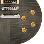 Guitarra Eléctrica Vintage V100 Modelo Les Paul - Flamed Gloss Black