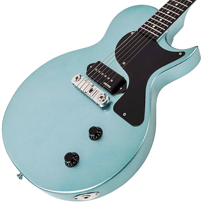 Guitarra Eléctrica Vintage V120 Modelo Les Paul Jr - Gun Hill Blue