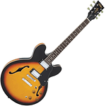 Guitarra Eléctrica Vintage VSA500 Semi-Acústica - Sunburst