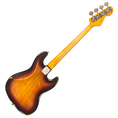 Bajo Eléctrico Vintage V74 ICON Fretless para Zurdo - Sunburst