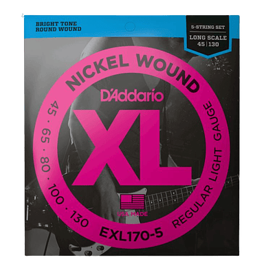 Set de Cuerdas para Bajo Eléctrico D'Addario EXL170-5