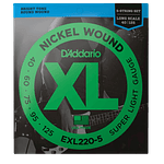 Set de Cuerdas para Bajo Eléctrico D'Addario EXL220-5