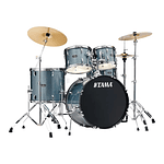 Batería Acústica Tama Stagestar 22" - Sea Blue Mist + Atriles + Platillos