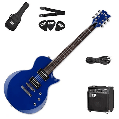 Pack Guitarra Eléctrica LTD EC-10 - Blue