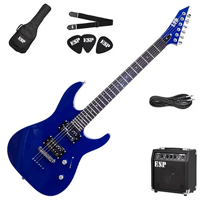 Pack Guitarra Eléctrica LTD M-10 - Blue