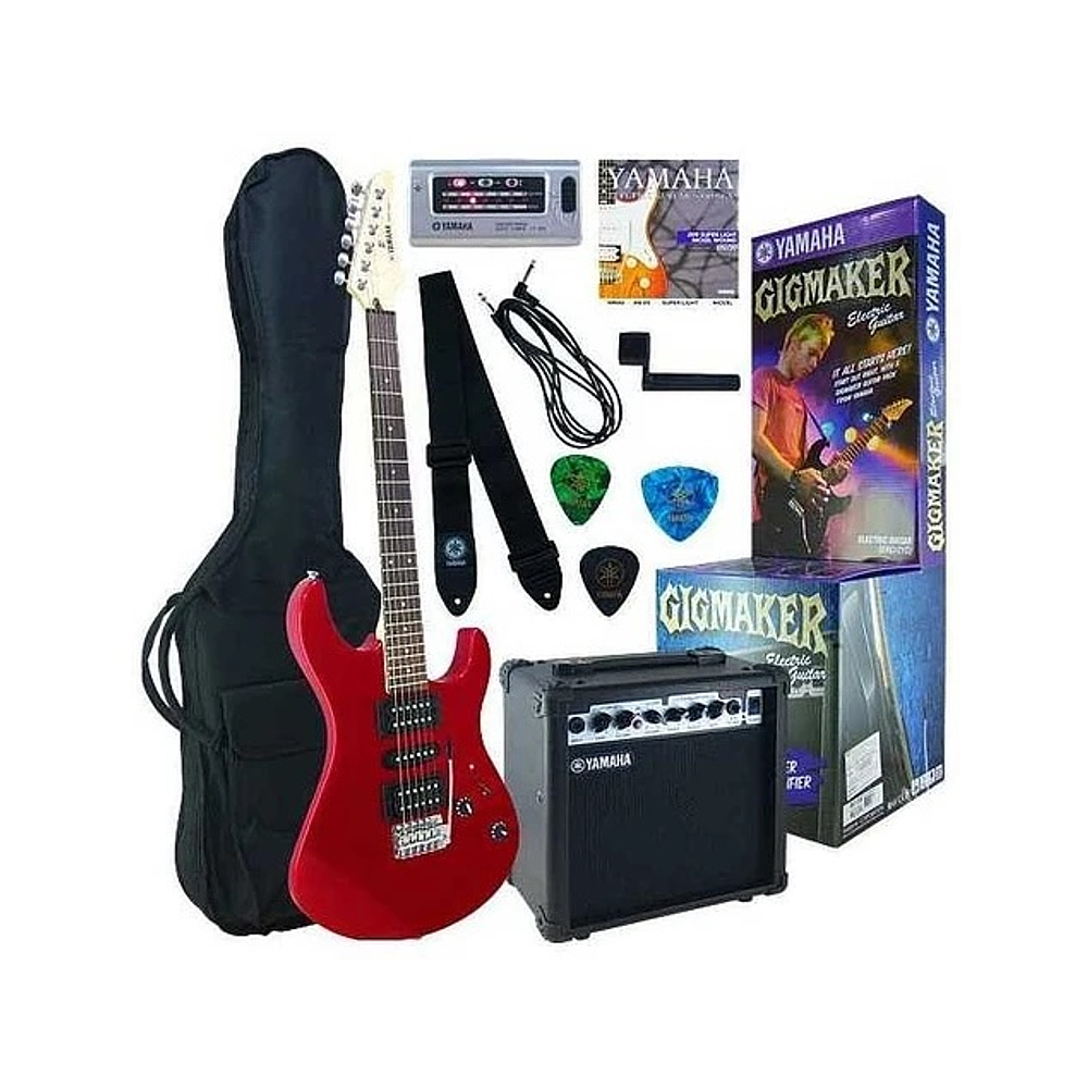 Pack Guitarra Eléctrica Yamaha ERG121GPII - Metallic Red