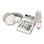 Mixer/Interface Pack Live Streaming Yamaha AG03MK2 con Micrófono y Audífonos - White 
