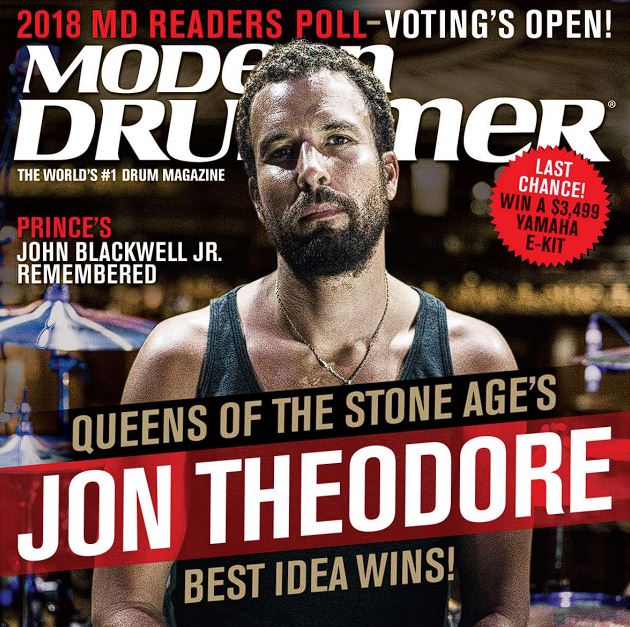 Modern Drummer Edición 457°: Queens Of The Stone Age´s Jon Theodore