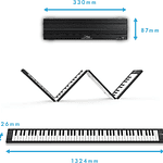 Piano Digital Plegable Blackstar Carry-On FP88 - 88 Teclas Black