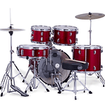 Batería Acústica Mapex Comet 22" - Infra Red + Atriles + Sillín