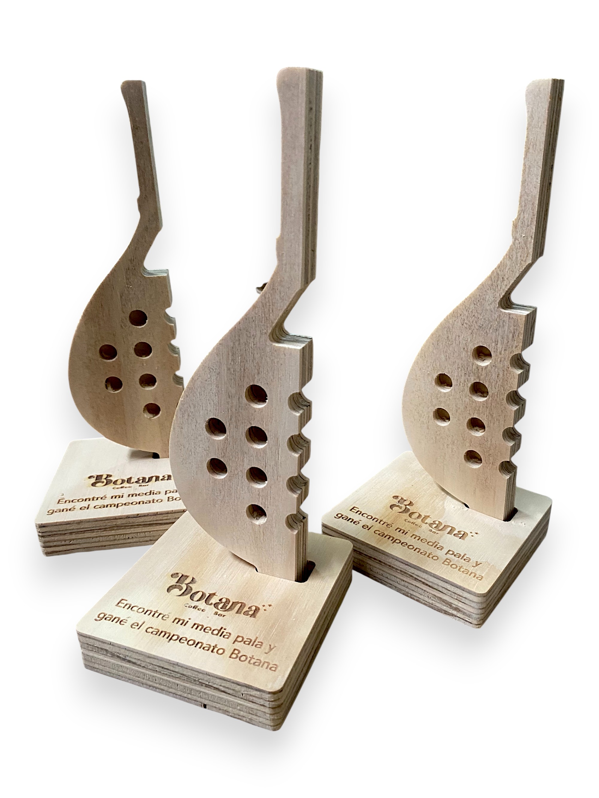 Trofeo en madera