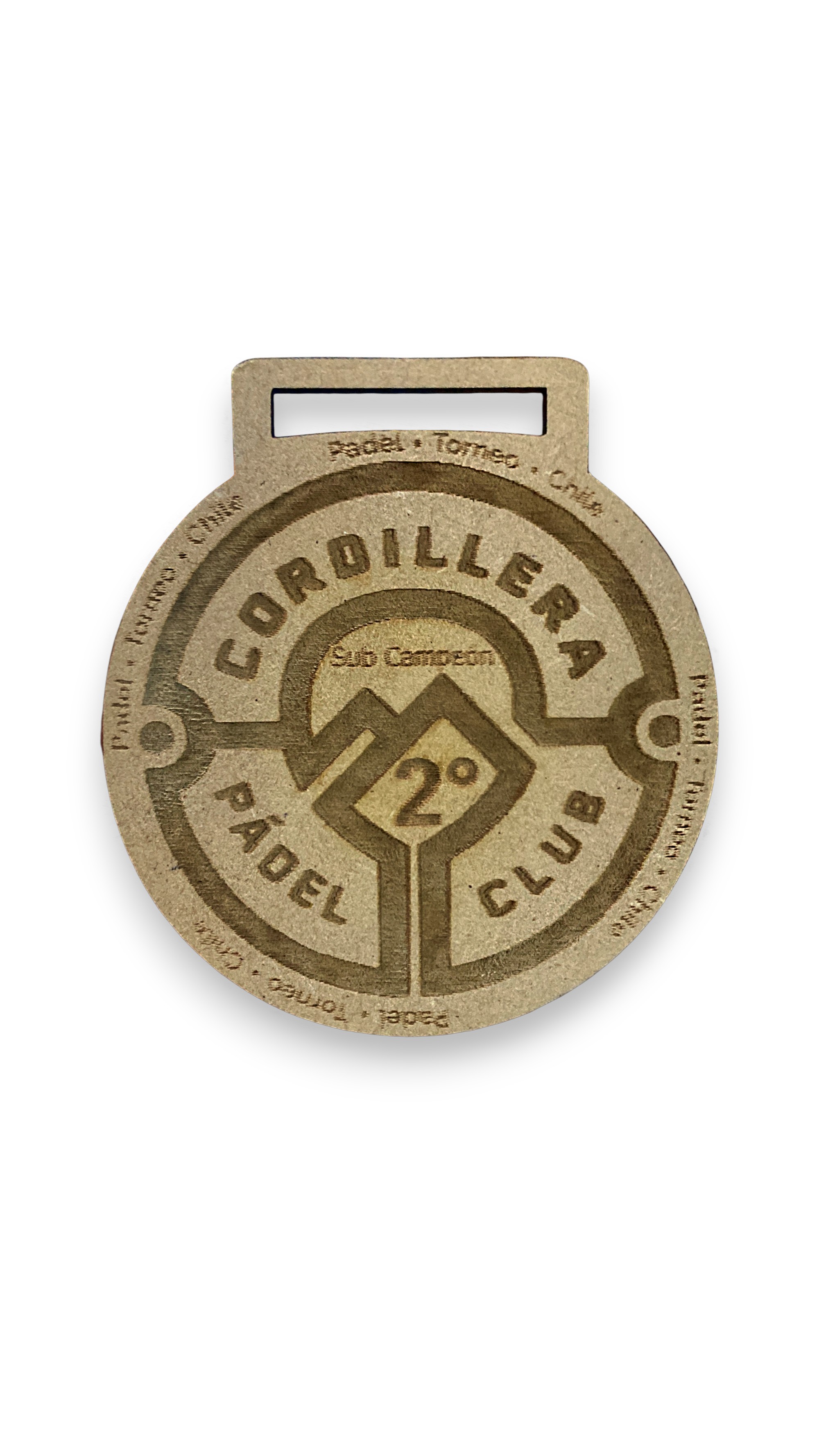 Medalla en madera