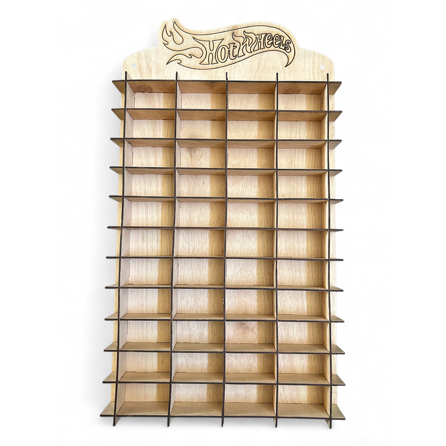 Exhibidor Hot Wheels madera 1