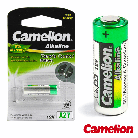 Pilha Alcalina A27/LR27A 12V Blister Camelion