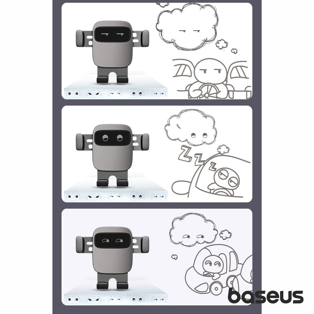 Sporte Telemóvel Gravity Preto CUBE BASEUS