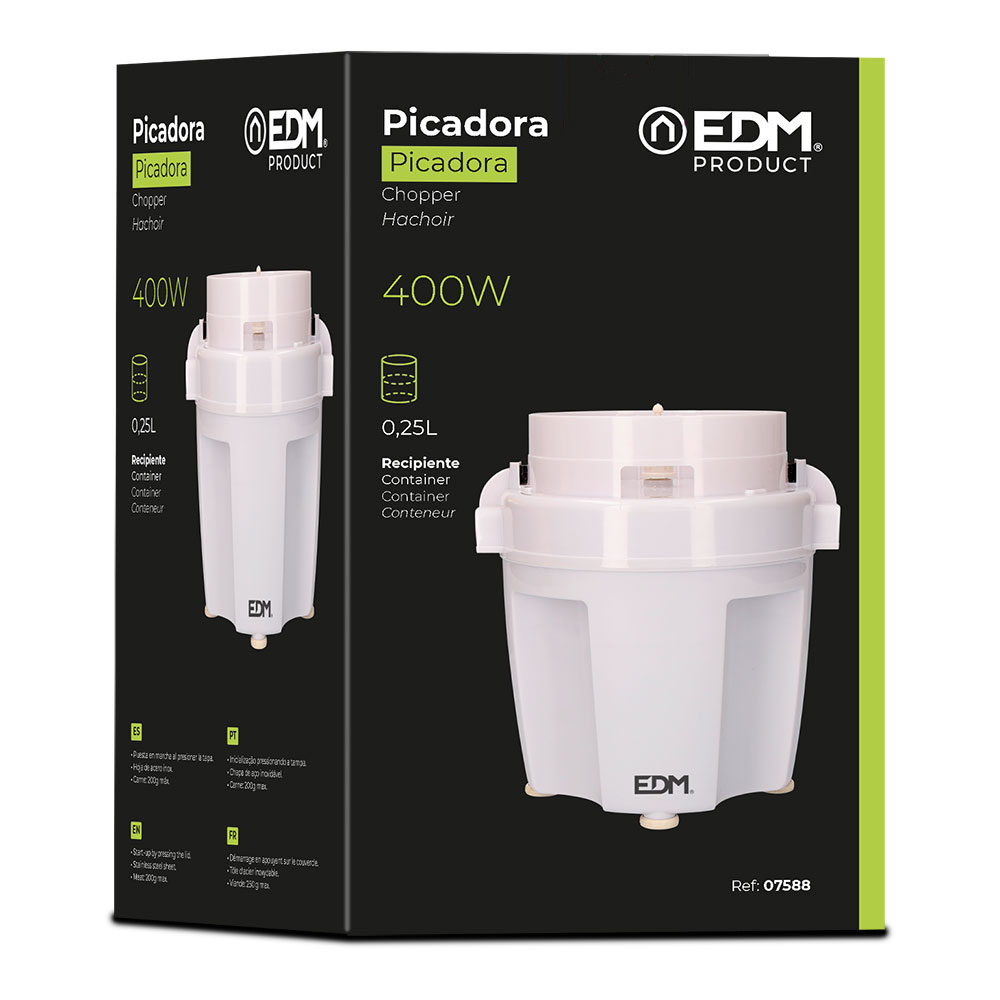 Picadora Classica Com Recipiente 400W Ø17X24CM EDM