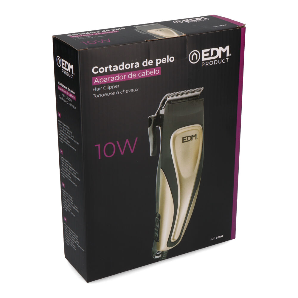 Máquina De Cortar Cabelo 10W 5,2x20x4,5cm EDM