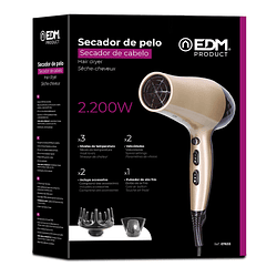 SECADOR DE CABELO. 1800/2000W. 9x21x28,5cm EDM (2)