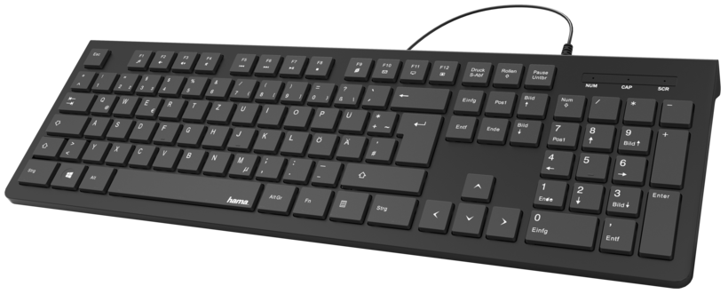 TECLADO HAMA KEYBOARD KC-200 PRETO