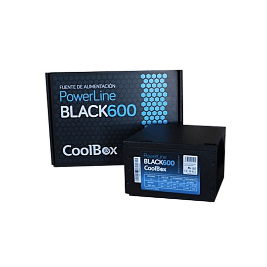 FONTE DE ALIMENTAÇÃO COOLBOX 600W BLACK